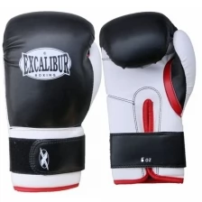 Перчатки боксерские детские Excalibur 8054/1 Black/White PU 4 унции